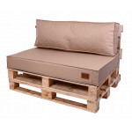 Paletové sedenie Golden Garden GG17 podsedák a vankúš 120cm x 80cm x 15cm capuccino